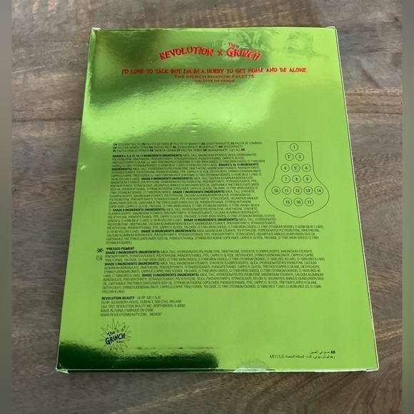 The Grinch x Makeup Revolution The Grinch Eyeshadow Palette - Picture 3 of 11